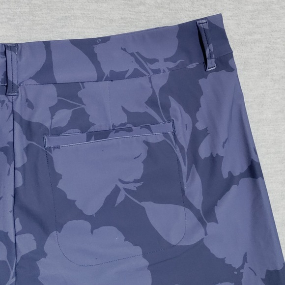 Spanx Sunshine Shorts Womens XL Pull On Chino Beach Casual Floret Navy Blue‎ - Picture 6 of 15